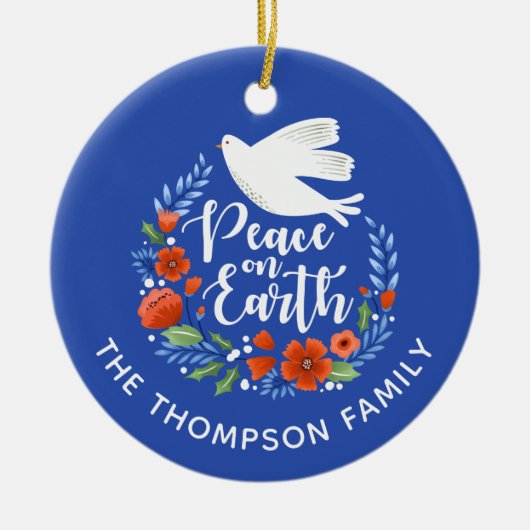 Moderne kerstkeramische versiering met foto's keramisch ornament (Voorkant)