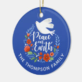 Moderne kerstkeramische versiering met foto's keramisch ornament (Links)