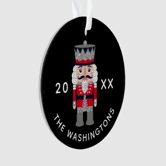 Moderne kerstkeramische versiering ornament (voorkant)