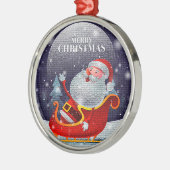 Moderne kerstkerstkerstcadeautjes metalen ornament (Links)