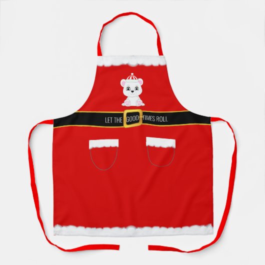 Moderne kerstkerstkerstkerstbedekking en Beer van Schort (Voorkant)