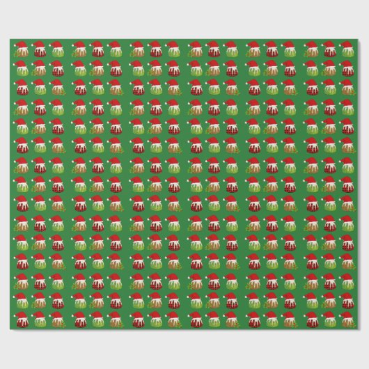 Moderne kerstkerstkerstkerstfeestjes cadeaupapier (Vlak)