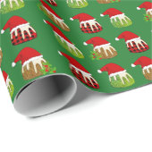 Moderne kerstkerstkerstkerstfeestjes cadeaupapier (Rol Hoek)