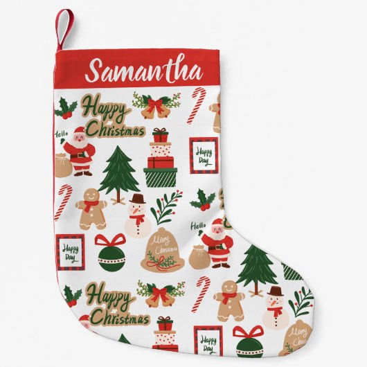 Moderne kerstkerstkerstkerstkerstkerstkerstkerstma kleine kerstsok (Voorkant)