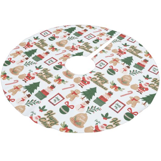 Moderne kerstkerstkerstkerstkerstkerstman en ontbi kerstboom rok (Gekanteld)