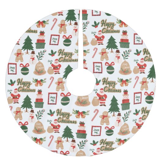 Moderne kerstkerstkerstkerstkerstkerstman en ontbi kerstboom rok (Voorkant)