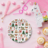 Moderne kerstkerstkerstkerstkerstkerstman en ontbi papieren bordje (Feest)