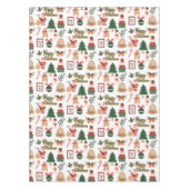 Moderne kerstkerstkerstkerstkerstkerstman en ontbi tafelkleed (Voorkant)