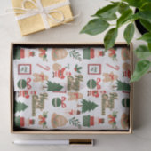 Moderne kerstkerstkerstkerstkerstkerstman en ontbi tissuepapier (Geschenk)