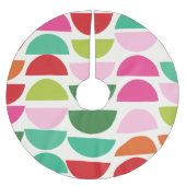 Moderne kerstkleurrijke geometrische vormen kerstboom rok (Voorkant)