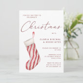 Moderne Kerstkous Xmas Feest Viering Kaart (Staand voorkant)