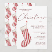 Moderne Kerstkous Xmas Feest Viering Kaart (Voorkant / Achterkant)