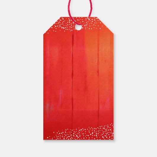 Moderne Kerstkrans  Cadeaulabel (Achterkant)