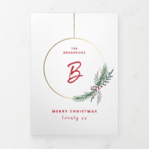 Moderne kerstkrans-holiday swag Kerst foto