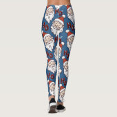Moderne kerstLeggings met kerstman Leggings (Achterkant)