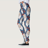 Moderne kerstLeggings met kerstman Leggings (Links)