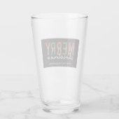 Moderne kerstluipaard minimalistisch glas (Achterkant)