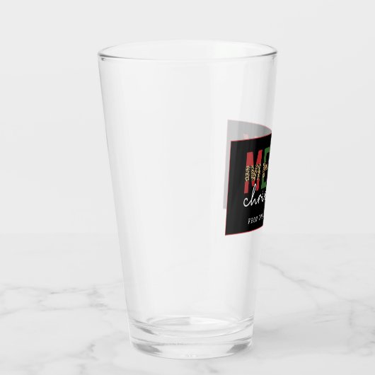 Moderne kerstluipaard minimalistisch glas (Rechts)