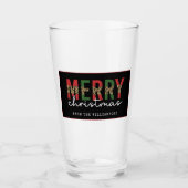 Moderne kerstluipaard minimalistisch glas (Voorkant)