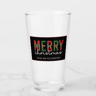 Moderne kerstluipaard minimalistisch glas