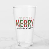 Moderne kerstluipaard minimalistisch glas (Achterkant)