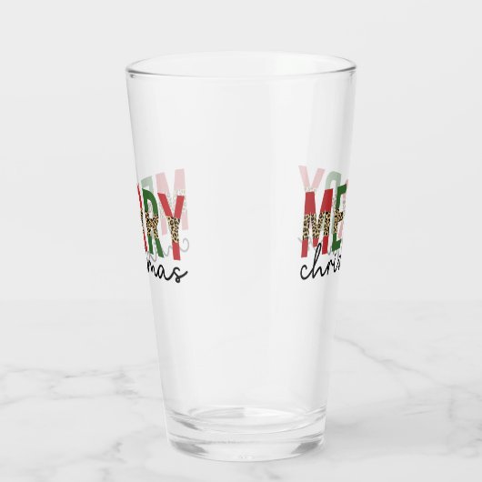 Moderne kerstluipaard minimalistisch glas (Rechts)