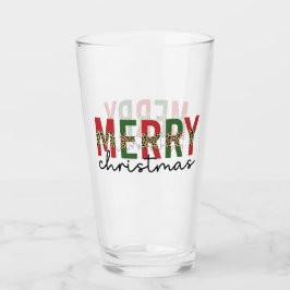 Moderne kerstluipaard minimalistisch glas