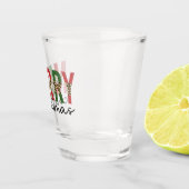 Moderne kerstluipaard minimalistisch shot glas (Rechts)