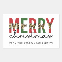 Moderne kerstluipaard printtypografie