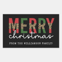 Moderne kerstluipaard printtypografie