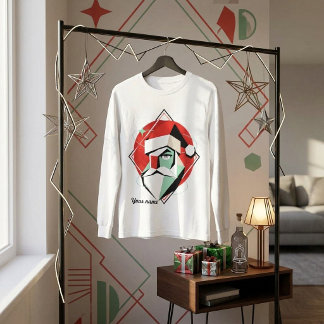 Moderne Kerstman Grafische Shirt
