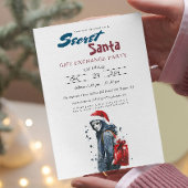 Moderne Kerstman in vermomming I Secret Santa Part Kaart