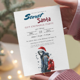 Moderne Kerstman in vermomming I Secret Santa Part Kaart