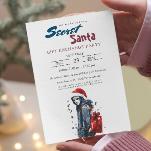 Moderne Kerstman in vermomming I Secret Santa Part Kaart