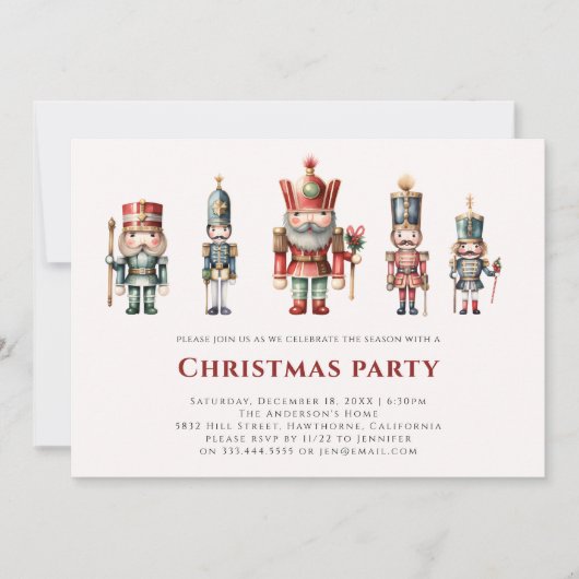 Moderne kerstman kerstfeest kaart (Voorkant)