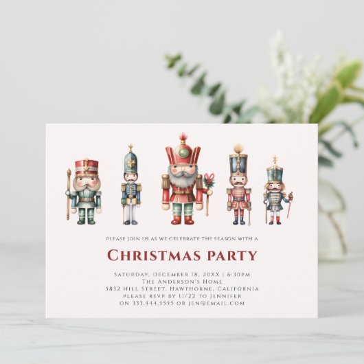 Moderne kerstman kerstfeest    kaart (Staand voorkant)