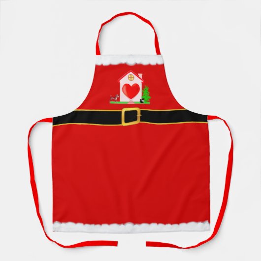 Moderne Kerstman Schort (Voorkant)