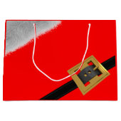 Moderne Kerstman Suit Kerst Rode Vakantie Large Cadeautasje (Voorkant)