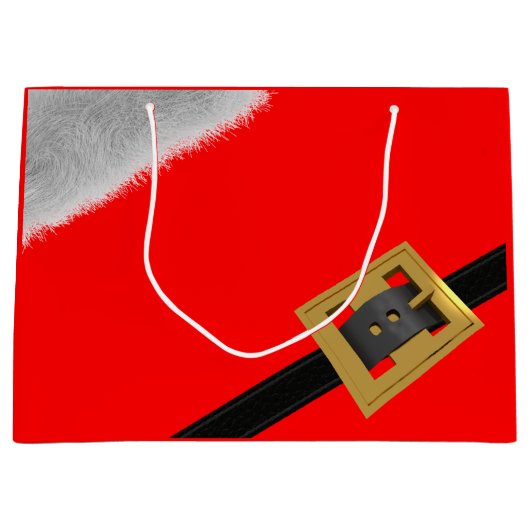 Moderne Kerstman Suit Kerst Rode Vakantie Large Cadeautasje (Voorkant)