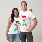 Moderne kerstmanager Elf T-Shirt (Unisex)