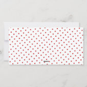 Moderne kerstmis 3 foto kan rood veranderen feestdagenkaart (Achterkant)