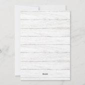 Moderne Kerstmis 3 FOTO Rustic Wood Greeting Feestdagenkaart (Achterkant)