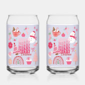 Moderne Kerstmis Blikvorm Glas (Achterkant)