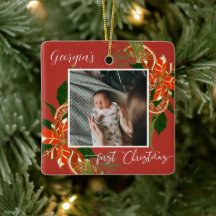 Moderne Kerstmis Botanisch | Eerste kerstfoto