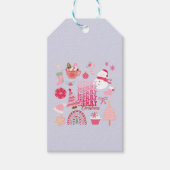 Moderne Kerstmis Cadeaulabel (Voorkant)