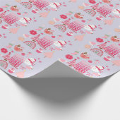 Moderne Kerstmis Cadeaupapier (Hoek)