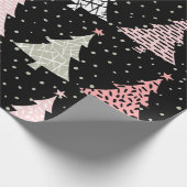 Moderne Kerstmis Cadeaupapier (Hoek)