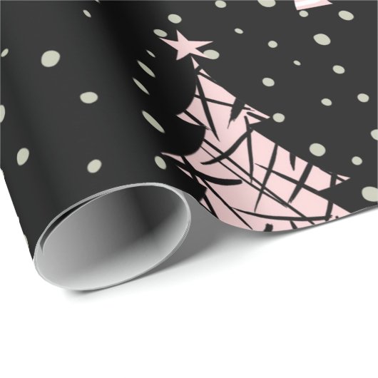 Moderne Kerstmis Cadeaupapier (Rol Hoek)