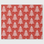 Moderne Kerstmis Cadeaupapier (Vlak)