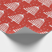 Moderne Kerstmis Cadeaupapier (Hoek)